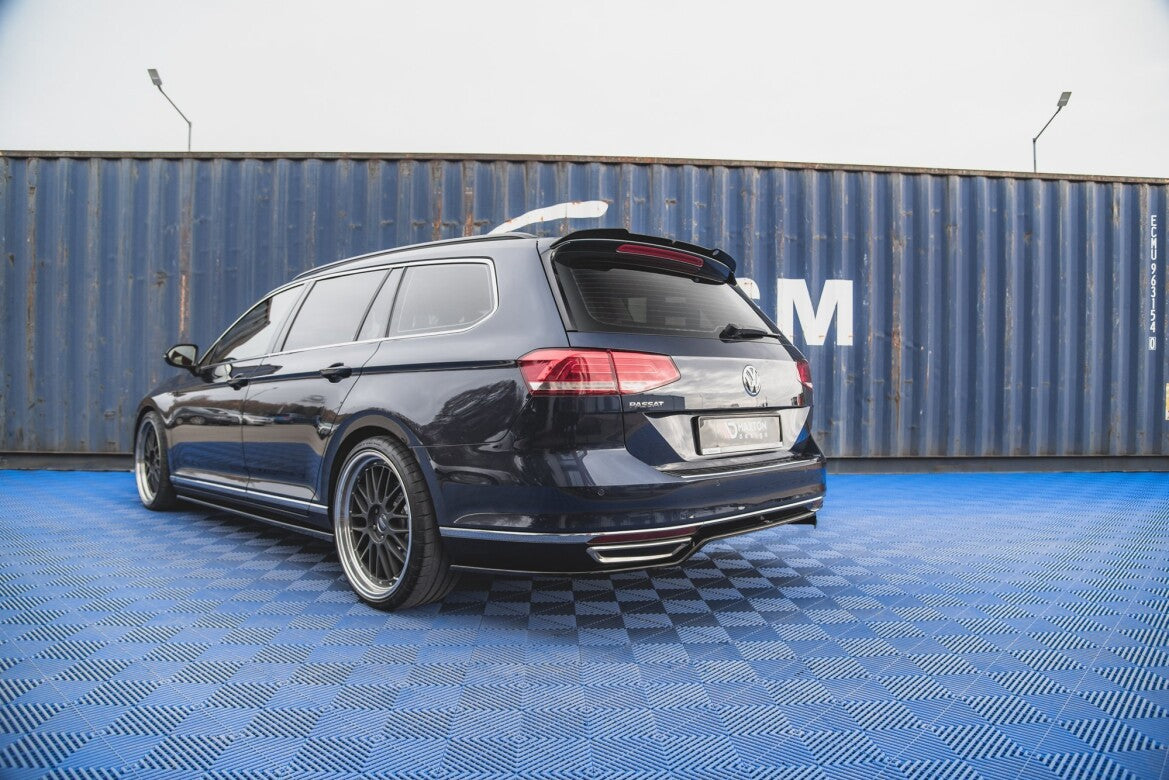 Diffusor Heckansatz passend für VW Passat B8 schwarz Hochglanz