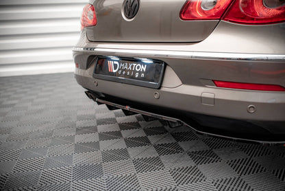 Diffusor Heckansatz passend für VW Passat CC schwarz Hochglanz