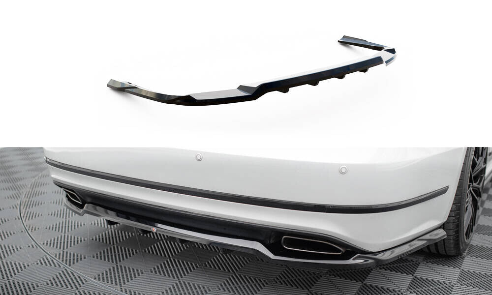 Diffusor Heckansatz passend für VW Passat GT B8 FL USA schwarz Hochglanz