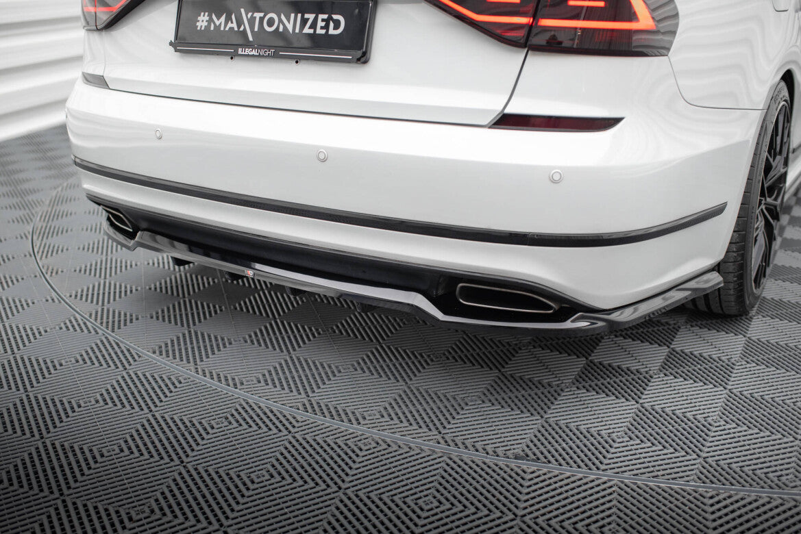 Diffusor Heckansatz passend für VW Passat GT B8 FL USA schwarz Hochglanz
