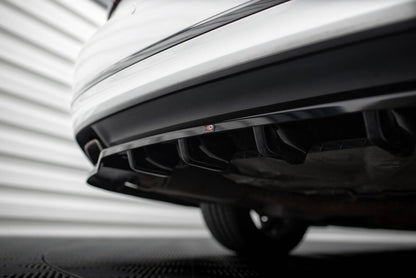 Diffusor Heckansatz passend für VW Passat GT B8 FL USA schwarz Hochglanz