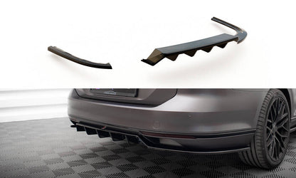Diffusor Heckansatz passend für VW Passat Limousine / Variant B8 schwarz Hochglanz