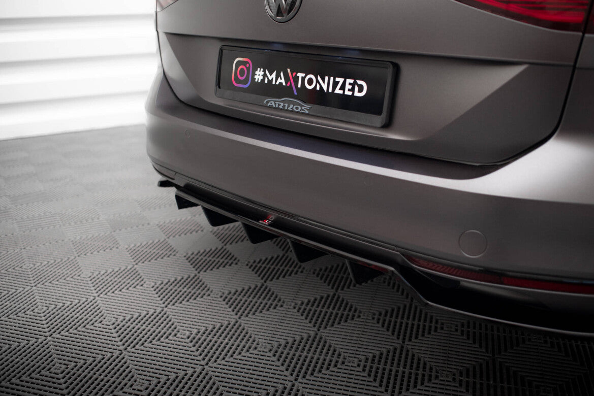 Diffusor Heckansatz passend für VW Passat Limousine / Variant B8 schwarz Hochglanz