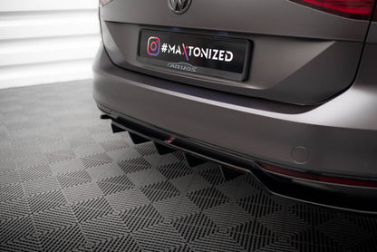 Diffusor Heckansatz passend für VW Passat Limousine / Variant B8 schwarz Hochglanz