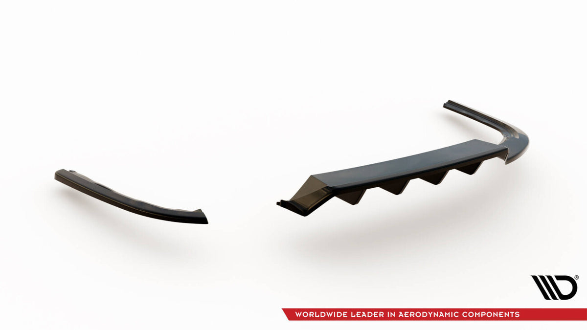 Diffusor Heckansatz passend für VW Passat Limousine / Variant B8 schwarz Hochglanz