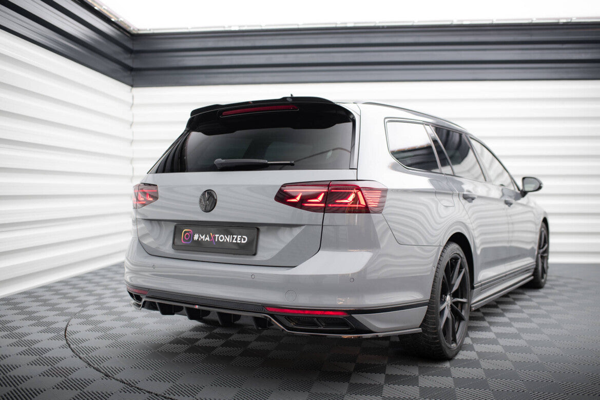 Diffusor Heckansatz passend für VW Passat R-Line B8 FL schwarz Hochglanz