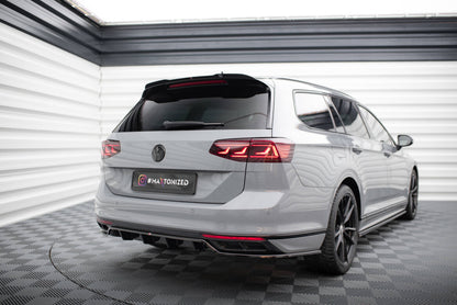 Diffusor Heckansatz passend für VW Passat R-Line B8 FL schwarz Hochglanz