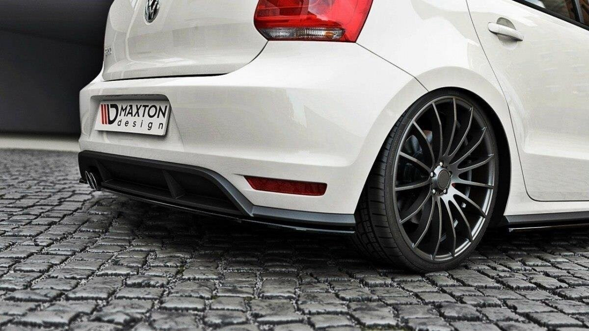 Diffusor Heckansatz passend für VW Polo GTI Mk5 FL schwarz Hochglanz