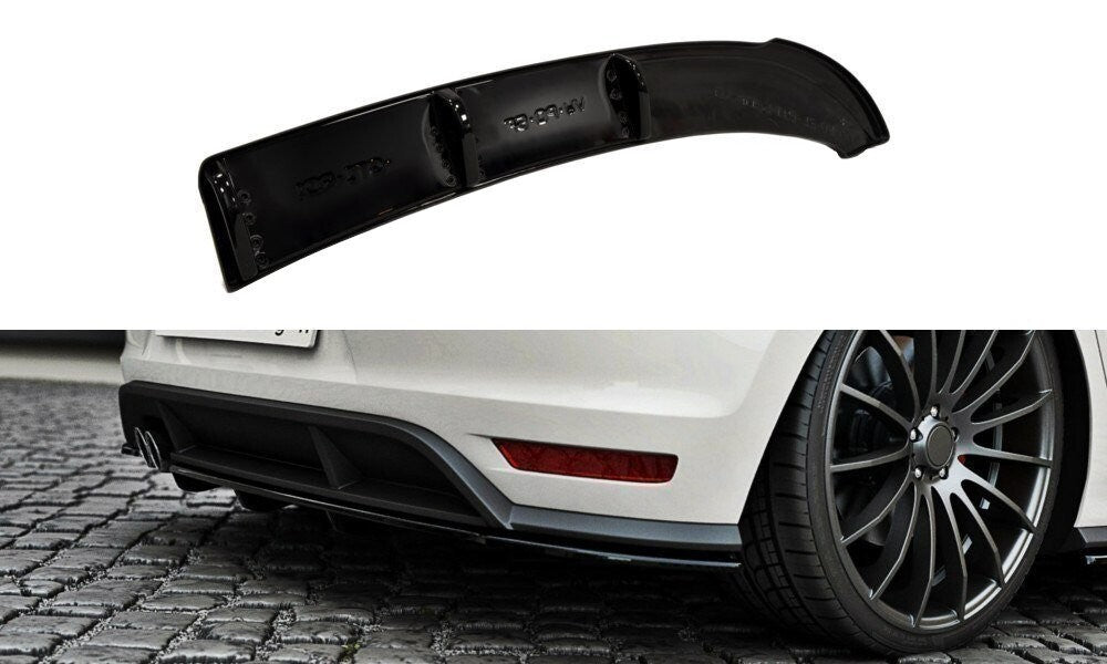 Diffusor Heckansatz passend für VW Polo GTI Mk5 FL schwarz Hochglanz