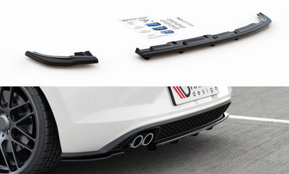 Diffusor Heckansatz passend für VW Polo GTI / R-line Mk6 schwarz Hochglanz
