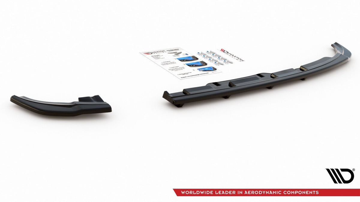 Diffusor Heckansatz passend für VW Polo GTI / R-line Mk6 schwarz Hochglanz