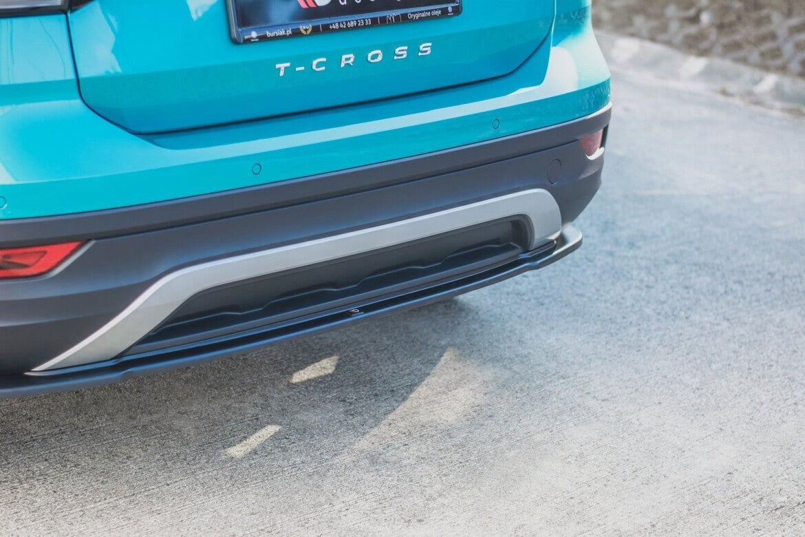 Diffusor Heckansatz passend für VW T-Cross schwarz Hochglanz