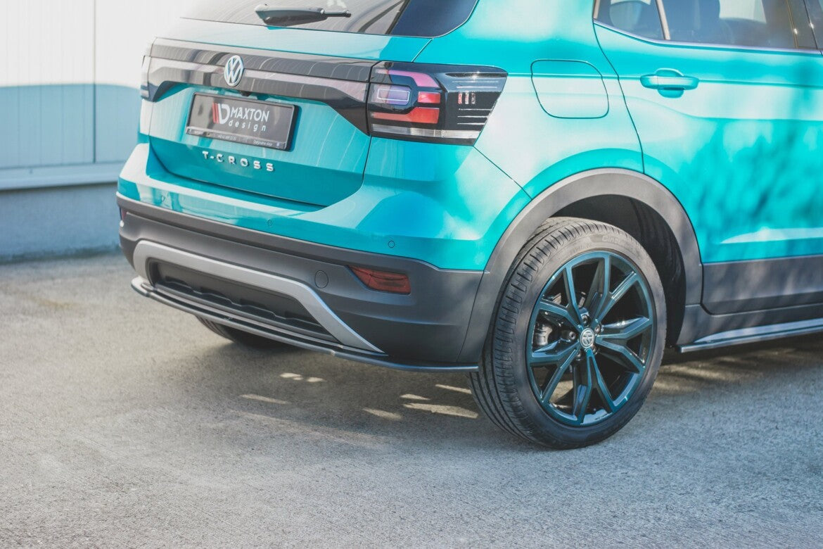 Diffusor Heckansatz passend für VW T-Cross schwarz Hochglanz
