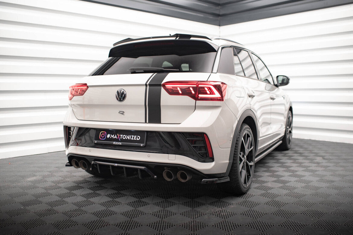 Diffusor Heckansatz passend für VW T-Roc R / R-Line Mk1 FL schwarz Hochglanz