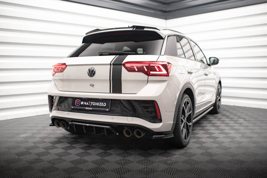 Diffusor Heckansatz passend für VW T-Roc R / R-Line Mk1 FL schwarz Hochglanz