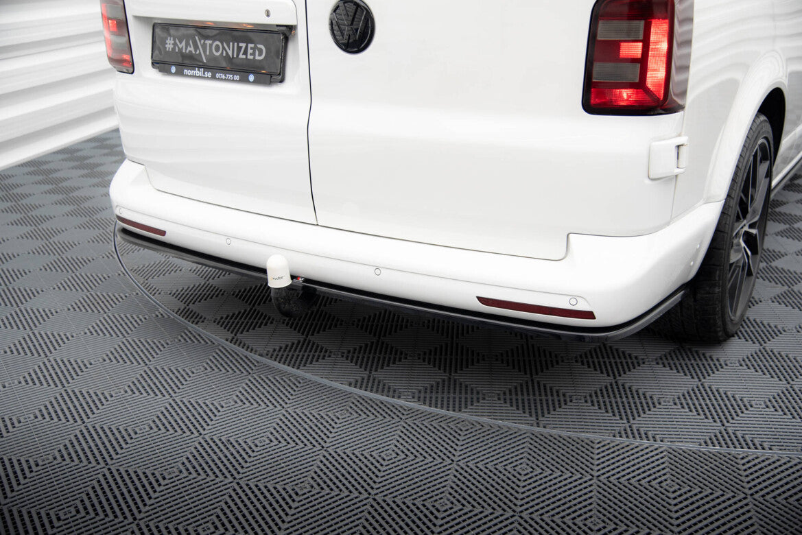 Diffusor Heckansatz passend für VW T6.1 Long schwarz Hochglanz
