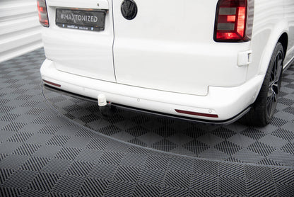 Diffusor Heckansatz passend für VW T6.1 Long schwarz Hochglanz