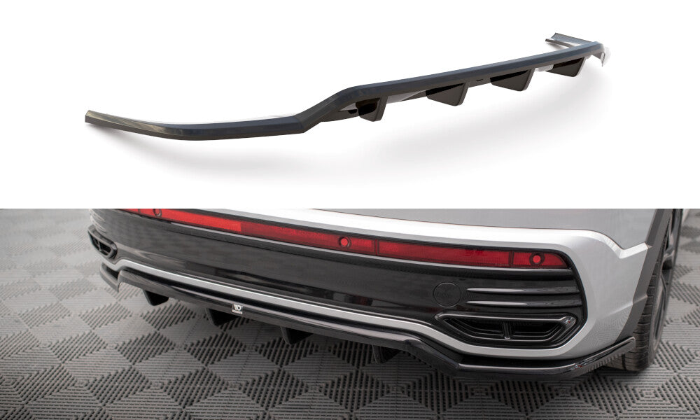 Diffusor Heckansatz passend für VW Taigo R-Line Mk1 schwarz Hochglanz