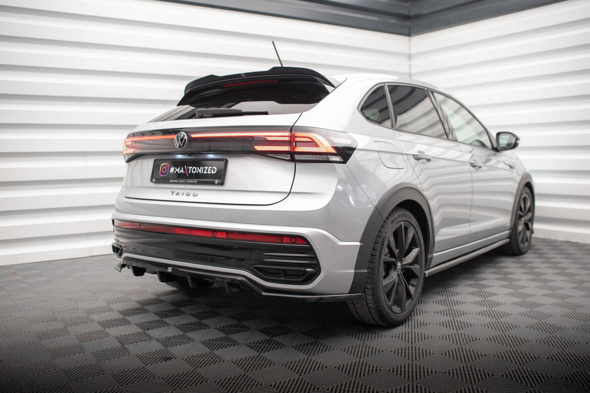 Diffusor Heckansatz passend für VW Taigo R-Line Mk1 schwarz Hochglanz