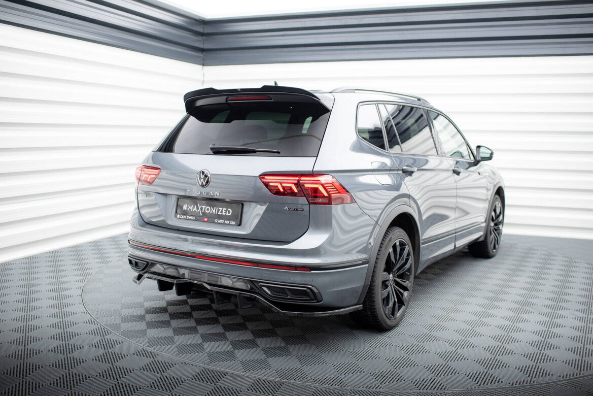Diffusor Heckansatz passend für VW Tiguan Allspace R-Line Mk2 FL schwarz Hochglanz