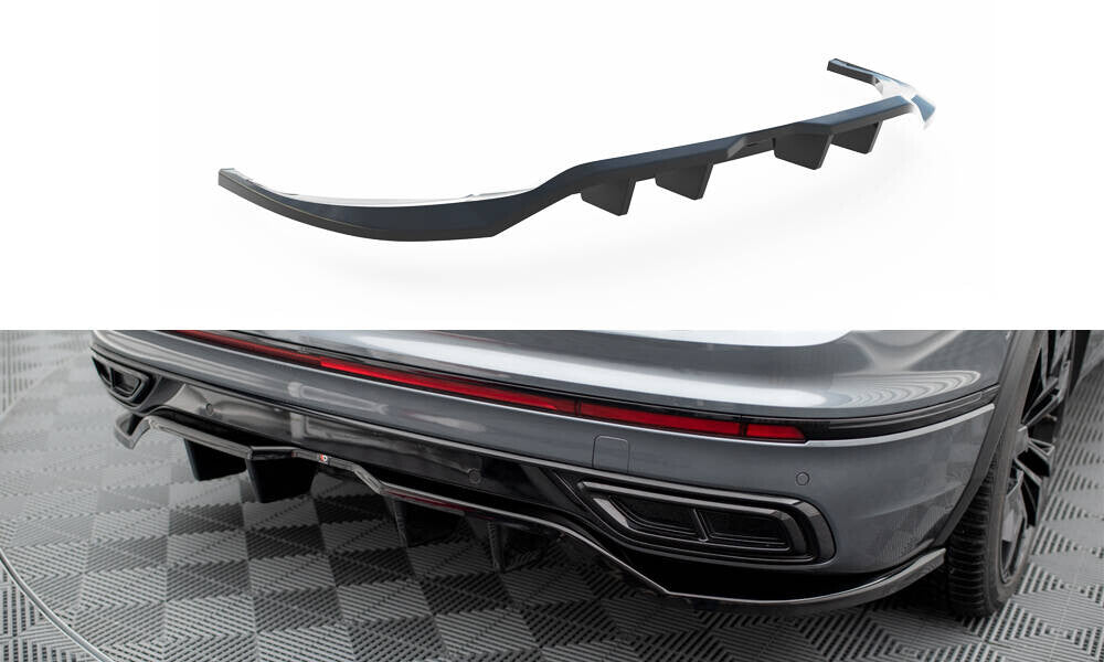 Diffusor Heckansatz passend für VW Tiguan Allspace R-Line Mk2 FL schwarz Hochglanz