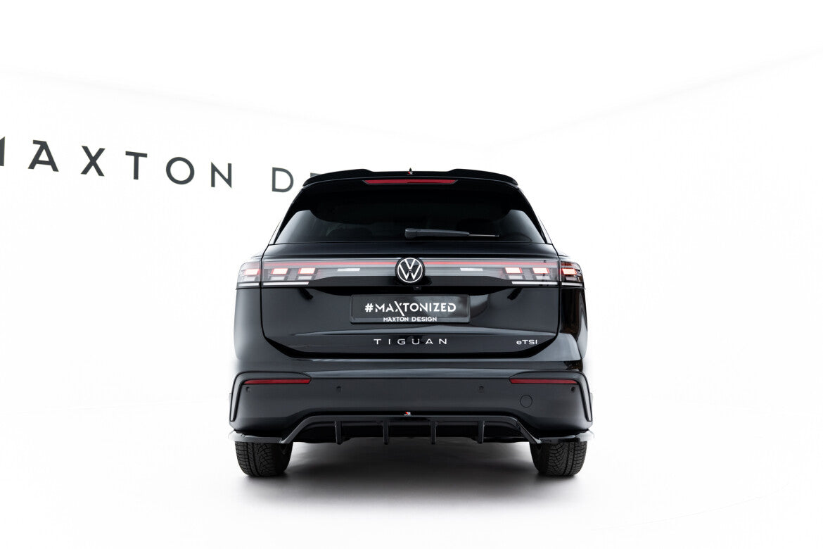 Diffusor Heckansatz passend für VW Tiguan Mk3 schwarz Hochglanz