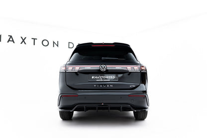 Diffusor Heckansatz passend für VW Tiguan Mk3 schwarz Hochglanz