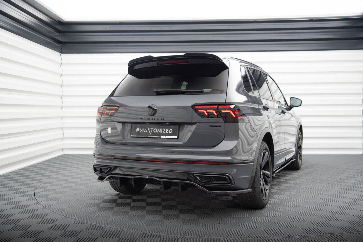 Diffusor Heckansatz passend für VW Tiguan R-Line Mk2 FL schwarz Hochglanz