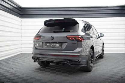 Diffusor Heckansatz passend für VW Tiguan R-Line Mk2 FL schwarz Hochglanz