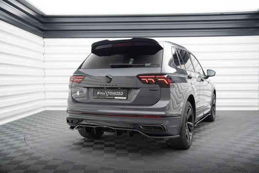 Diffusor Heckansatz passend für VW Tiguan R-Line Mk2 FL schwarz Hochglanz
