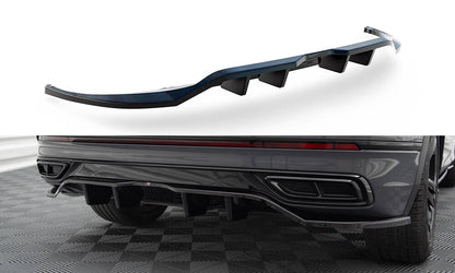 Diffusor Heckansatz passend für VW Tiguan R-Line Mk2 FL schwarz Hochglanz