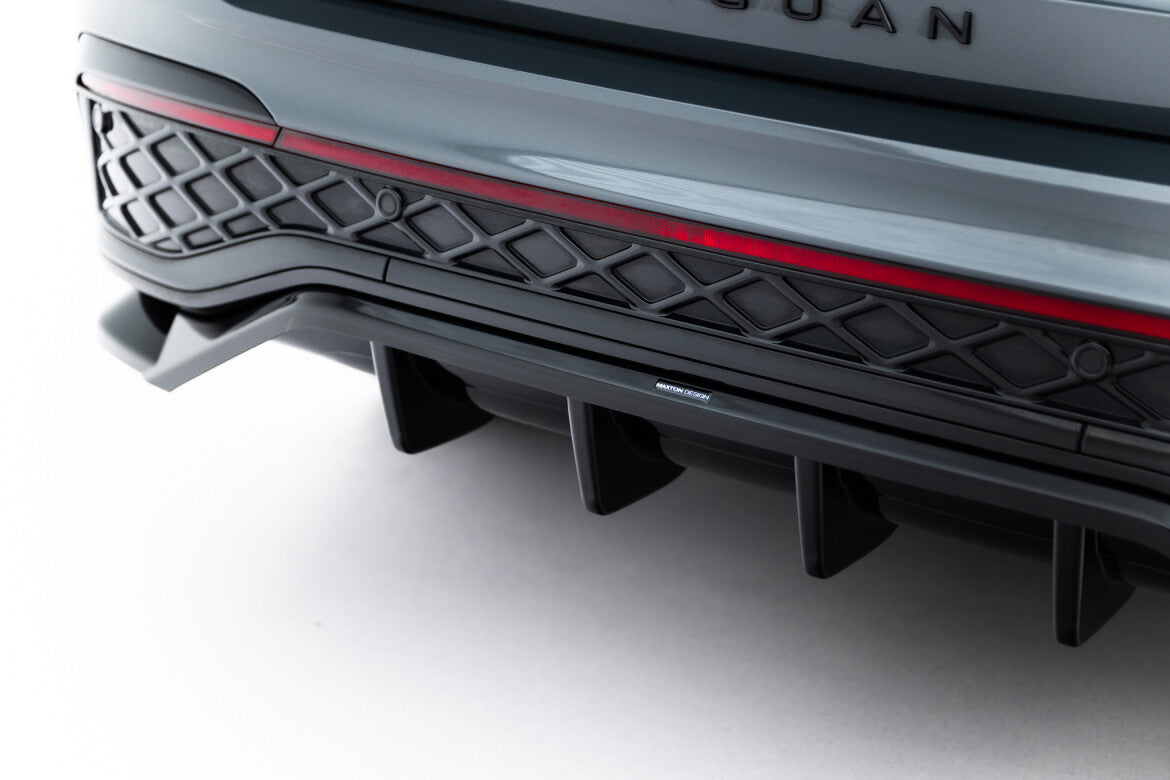 Diffusor Heckansatz passend für VW Tiguan R-Line Mk3 schwarz Hochglanz
