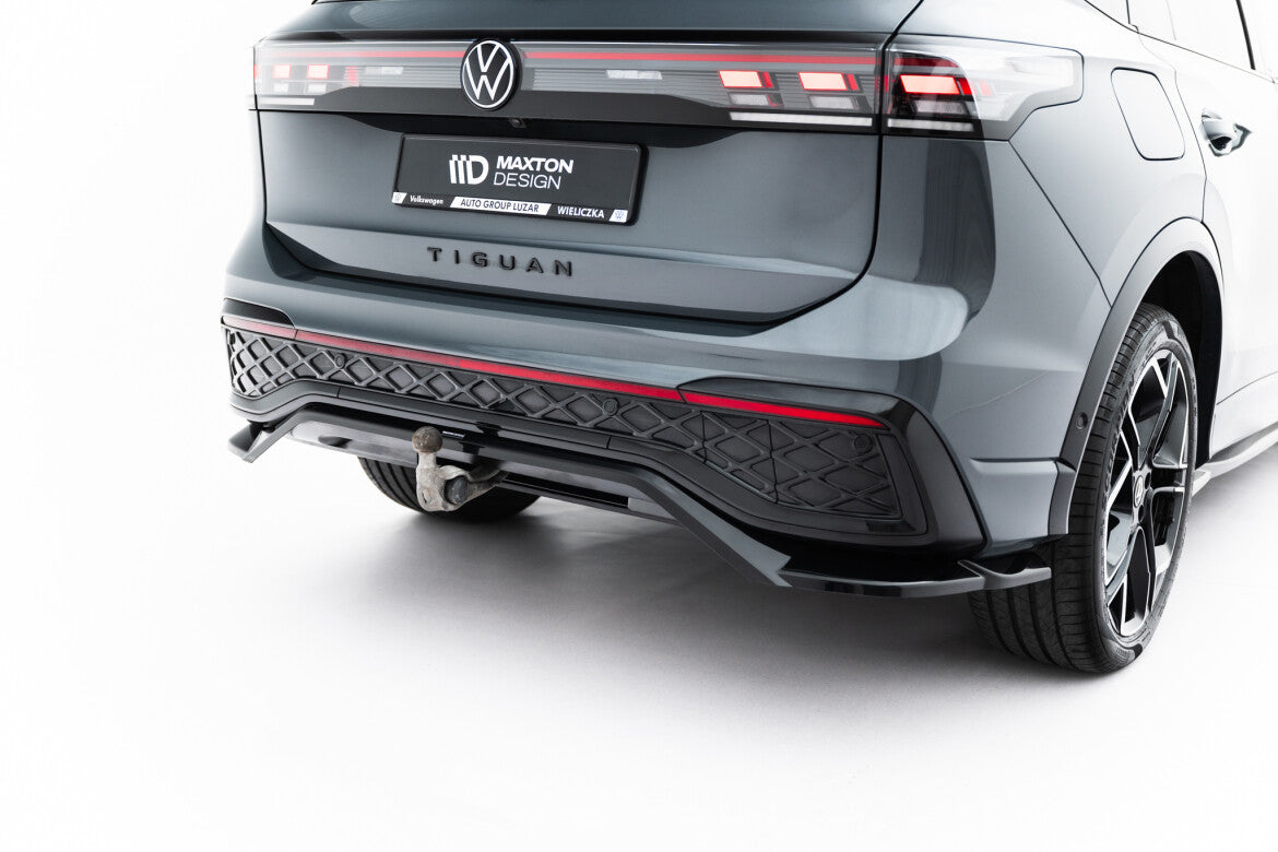 Diffusor Heckansatz passend für VW Tiguan R-Line Mk3 schwarz Hochglanz