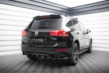Diffusor Heckansatz passend für VW Touareg Mk2 schwarz Hochglanz