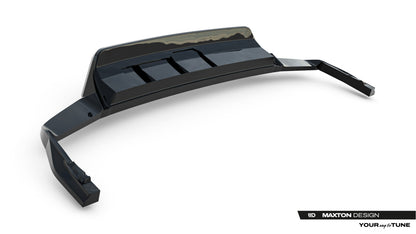 Diffusor Heckansatz passend für VW Touareg R-Line Mk3 FL schwarz Hochglanz