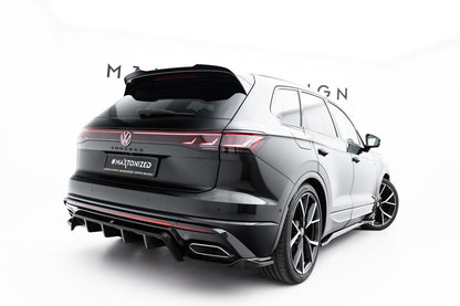 Diffusor Heckansatz passend für VW Touareg R-Line Mk3 FL schwarz Hochglanz
