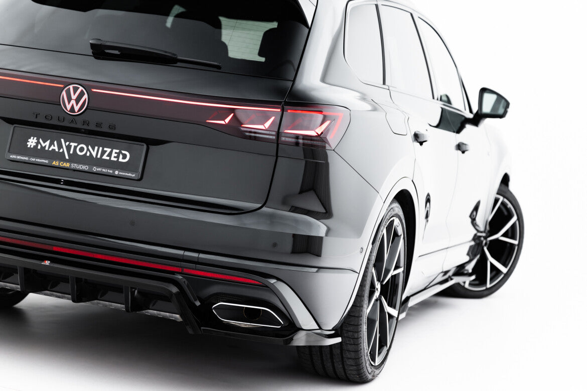 Diffusor Heckansatz passend für VW Touareg R-Line Mk3 FL schwarz Hochglanz