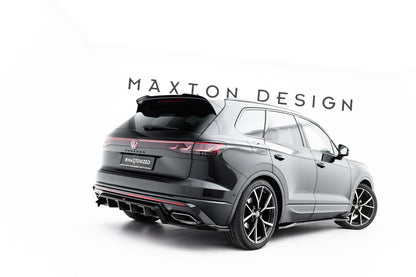 Diffusor Heckansatz passend für VW Touareg R-Line Mk3 FL schwarz Hochglanz