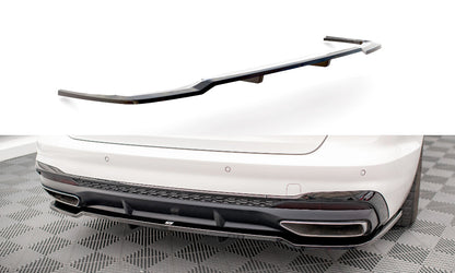 Diffusor Heckansatz V.1 passend für Audi A4 S-Line B9 FL schwarz Hochglanz
