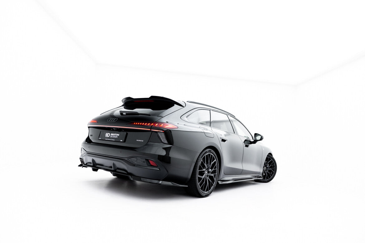 Diffusor Heckansatz V.1 passend für Audi A6 S-Line C9 schwarz Hochglanz
