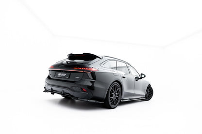 Diffusor Heckansatz V.1 passend für Audi A6 S-Line C9 schwarz Hochglanz