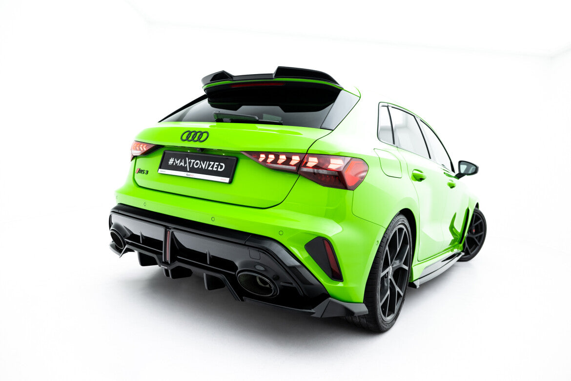 Diffusor Heckansatz V.1 passend für Audi RS3 Sportback 8Y FL schwarz Hochglanz