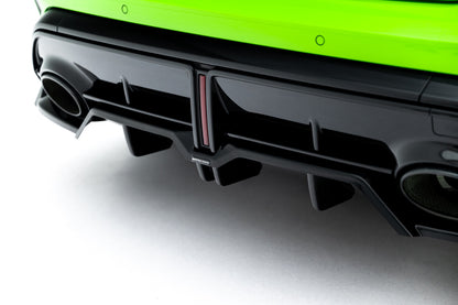 Diffusor Heckansatz V.1 passend für Audi RS3 Sportback 8Y FL schwarz Hochglanz
