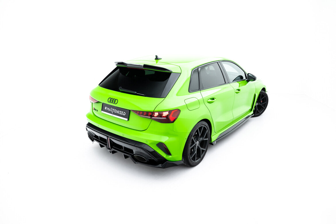 Diffusor Heckansatz V.1 passend für Audi RS3 Sportback 8Y FL schwarz Hochglanz