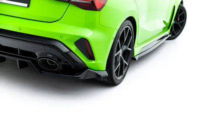 Diffusor Heckansatz V.1 passend für Audi RS3 Sportback 8Y FL schwarz Hochglanz