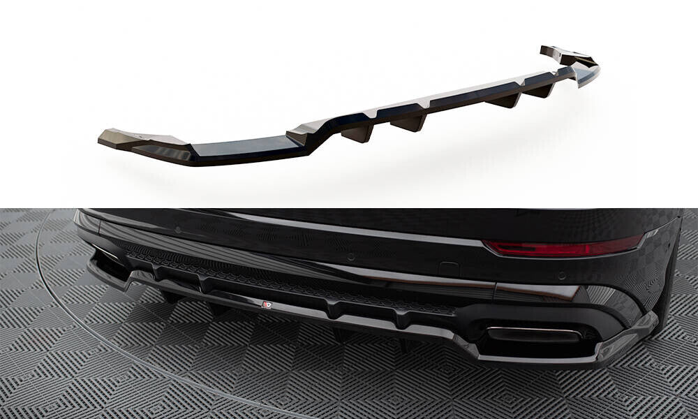 Diffusor Heckansatz V.1 passend für Audi SQ8 / Q8 S-Line Mk1 FL schwarz Hochglanz