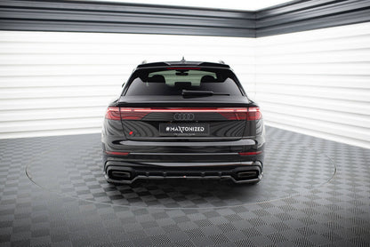 Diffusor Heckansatz V.1 passend für Audi SQ8 / Q8 S-Line Mk1 FL schwarz Hochglanz