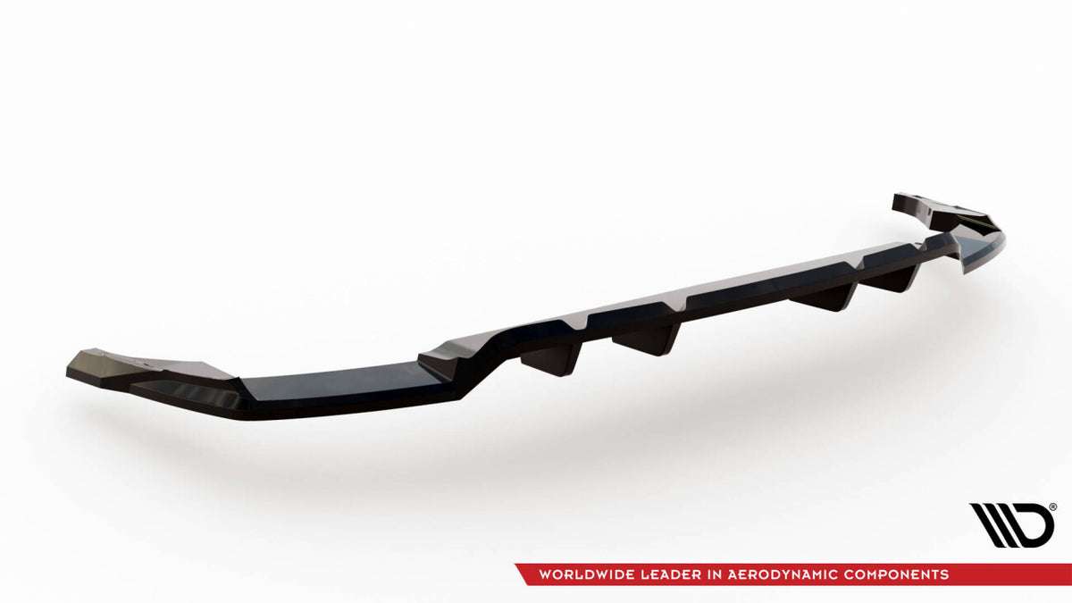 Diffusor Heckansatz V.1 passend für Audi SQ8 / Q8 S-Line Mk1 FL schwarz Hochglanz