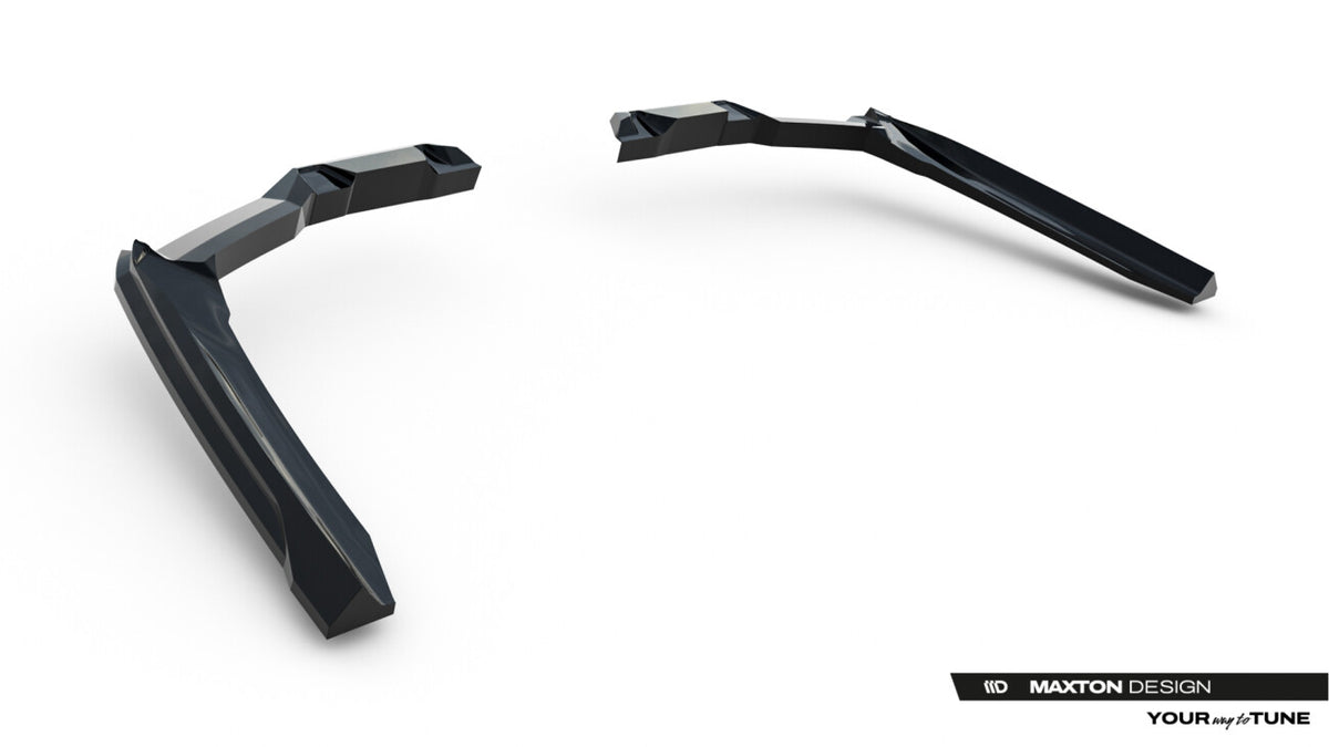 Diffusor Heckansatz V.1 passend für BMW 5er / i5 M-Paket Limousine / Touring G60 / G61 schwarz Hochglanz