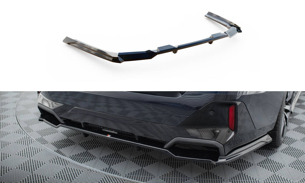 Diffusor Heckansatz V.1 passend für BMW 5er / i5 M-Paket Limousine / Touring G60 / G61 schwarz Hochglanz